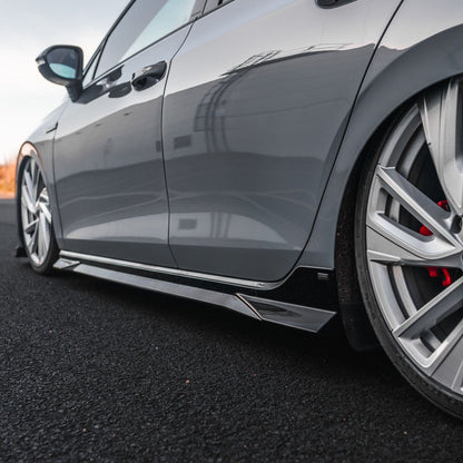 ZAERO EVO-1 Gloss Black Side Skirts for VW Golf | Multiple Fitments
