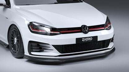 ZAERO EVO-1 Gloss Black Front Splitter for VW Golf | Volkswagen Golf