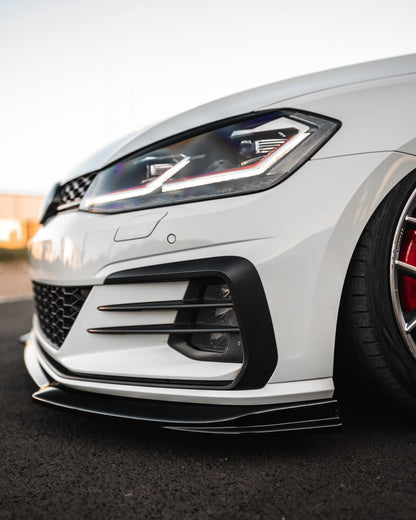 ZAERO EVO-1 Gloss Black Front Splitter for VW Golf | Volkswagen Golf