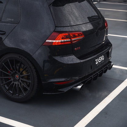 ZAERO Design EVO-1 Rear Diffuser Gloss Black VW | Volkswagen Golf GTI