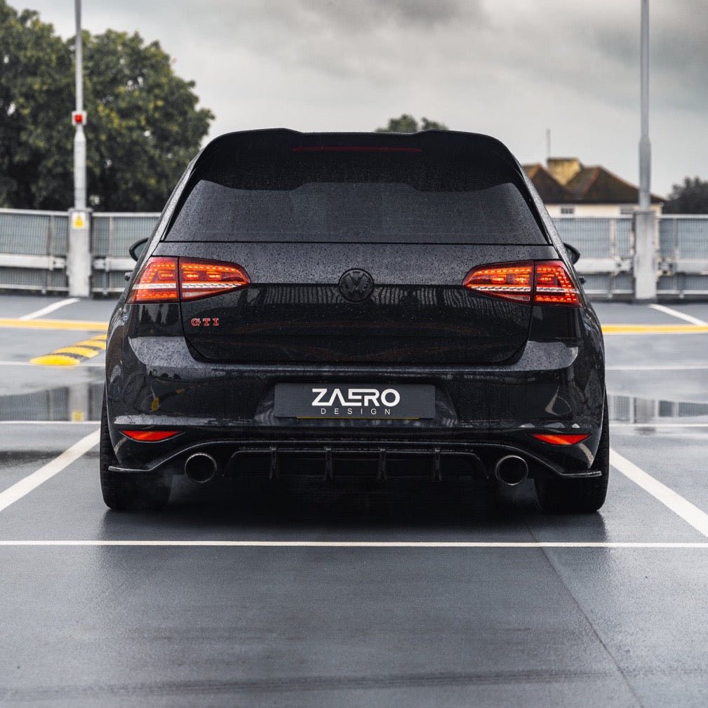 ZAERO Design EVO-1 Rear Diffuser Gloss Black VW | Volkswagen Golf GTI