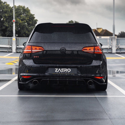 ZAERO Design EVO-1 Rear Diffuser Gloss Black VW | Volkswagen Golf GTI