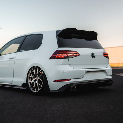 ZAERO EVO-1 Gloss Black Rear Diffuser for VW Golf GTI Mk7.5