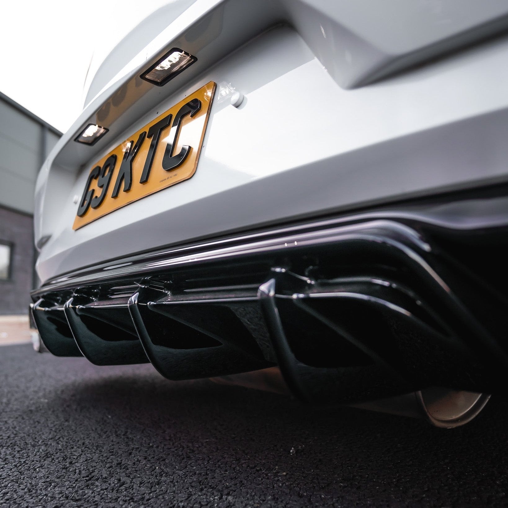 ZAERO EVO-1 Gloss Black Rear Diffuser for VW Golf GTI Mk7.5