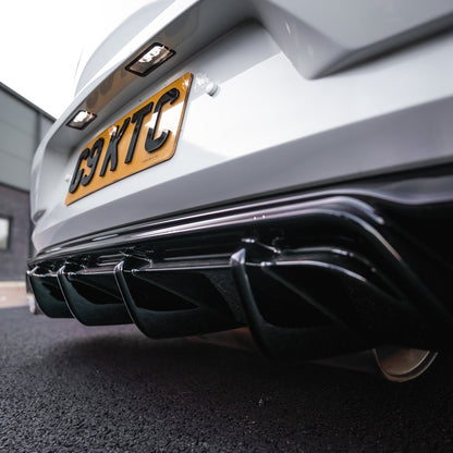 ZAERO EVO-1 Gloss Black Rear Diffuser for VW Golf GTI Mk7.5