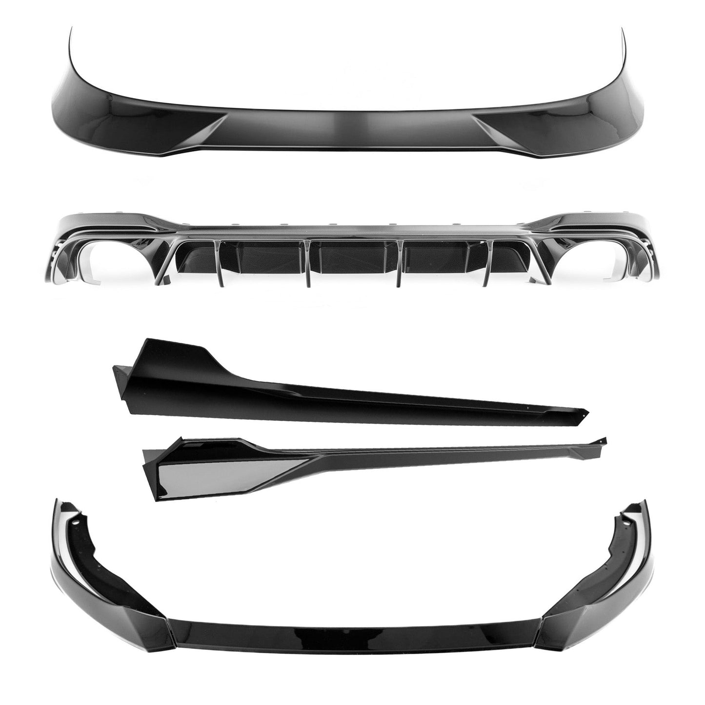 ZAERO EVO-1 Body Kit Gloss Black – VW Golf GTI Clubsport Mk8.5