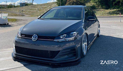 ZAERO EVO-1 Gloss Black Front Splitter VW | Volkswagen Golf GTI TCR