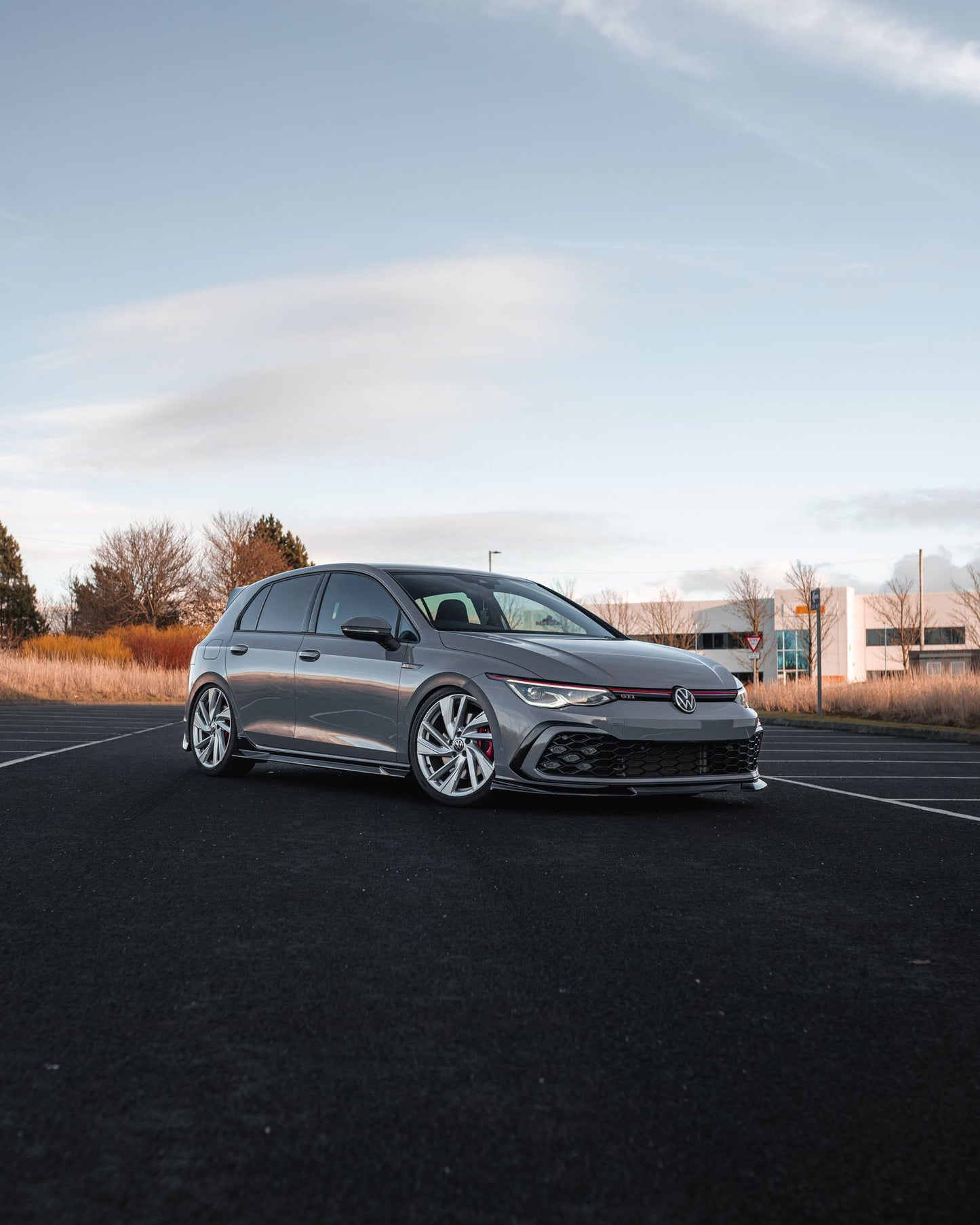 ZAERO EVO-1 Gloss Black Front Splitter for VW Golf | Volkswagen Golf