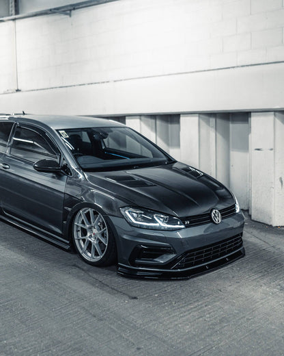 VW Golf R Mk7.5 EVO-1 Gloss Black Front Splitter by ZAERO (2017-2020) | Front Splitter | FD Racing