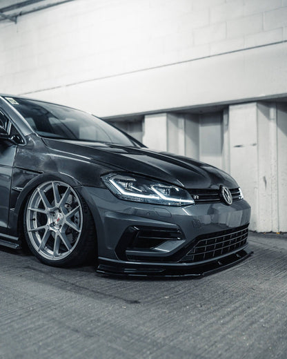 VW Golf R Mk7.5 EVO-1 Gloss Black Front Splitter by ZAERO (2017-2020) | Front Splitter | FD Racing