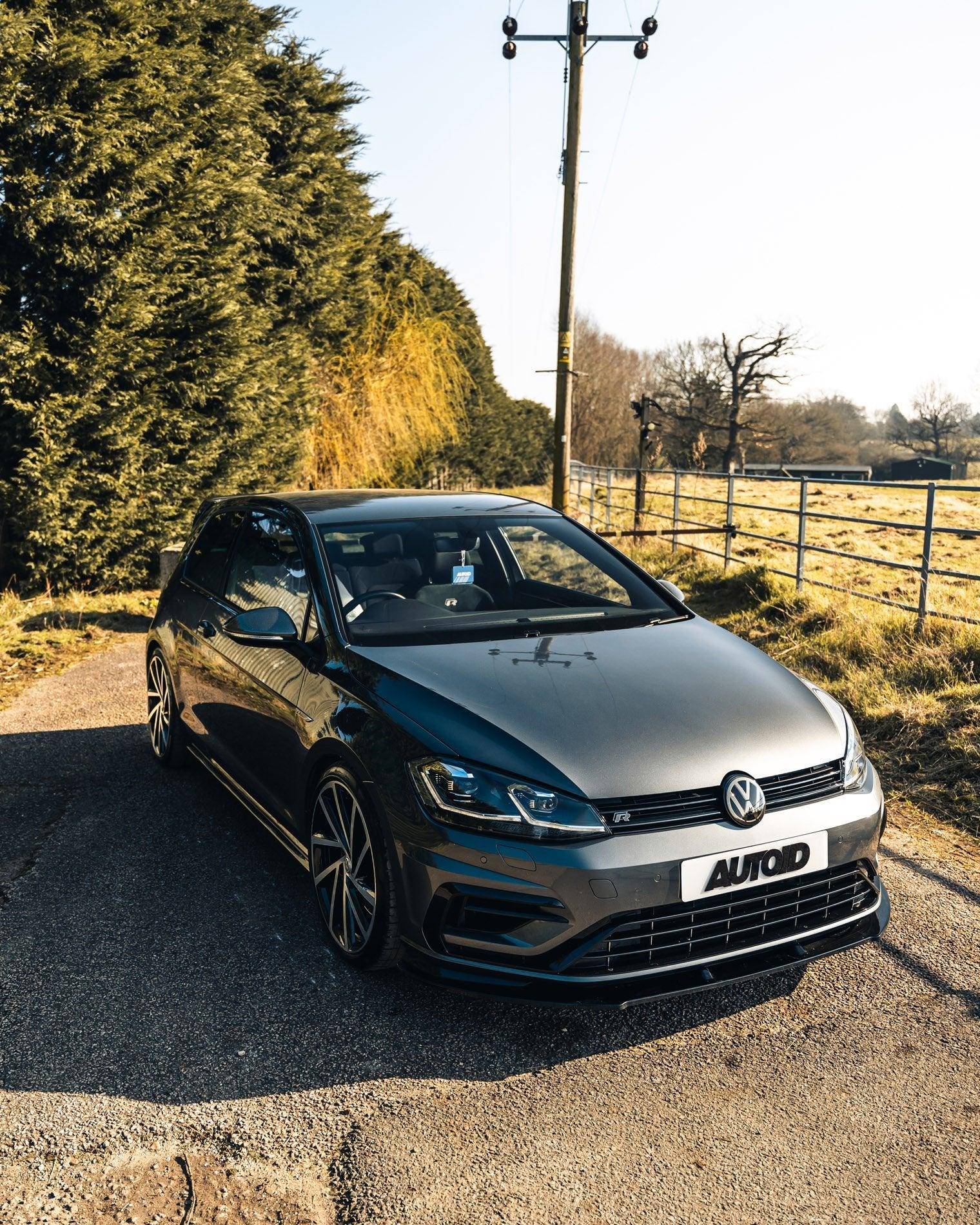 VW Golf R Mk7.5 EVO-1 Gloss Black Front Splitter by ZAERO (2017-2020) | Front Splitter | FD Racing