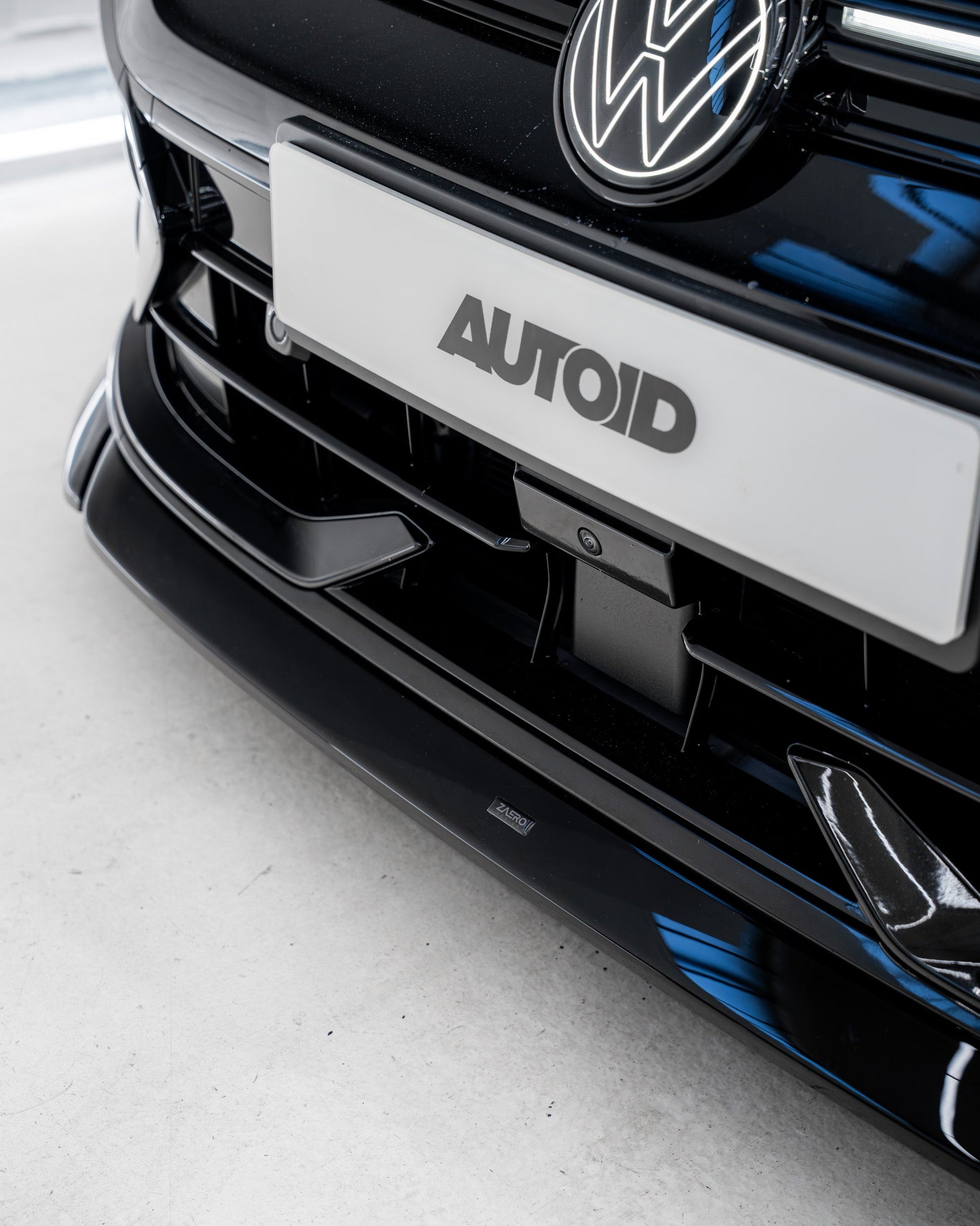 ZAERO EVO-1 Front Splitter Gloss Black for VW | Volkswagen Golf R