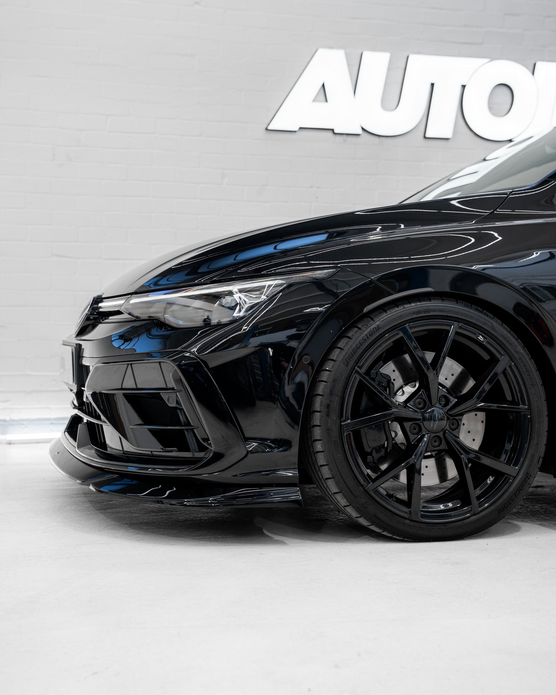 ZAERO EVO-1 Front Splitter Gloss Black for VW | Volkswagen Golf R