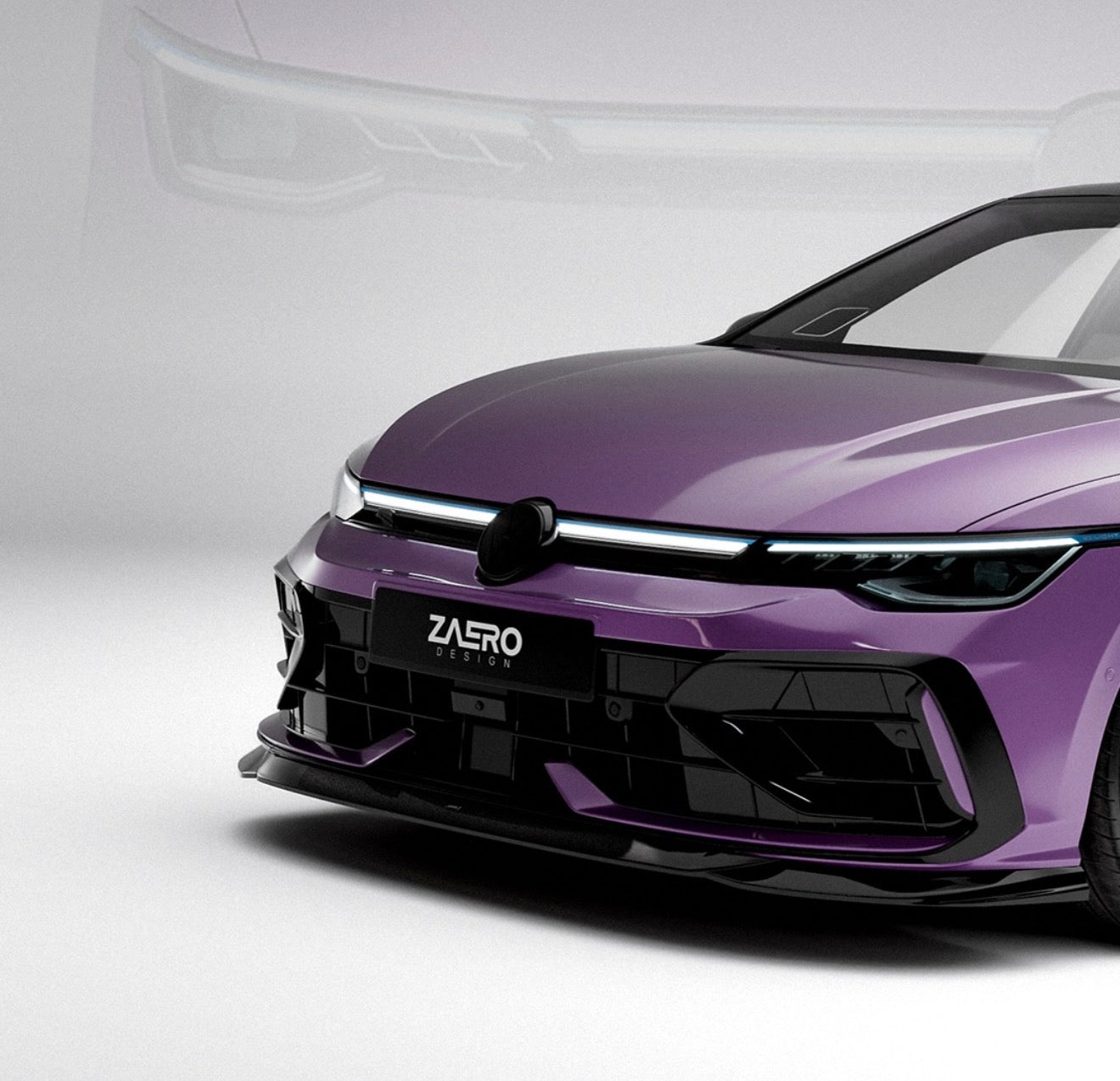 ZAERO EVO-1 Body Kit Gloss Black – VW Golf R Mk8.5 2024+