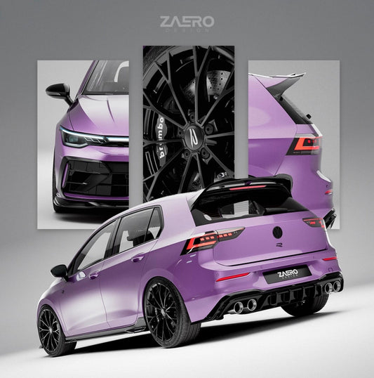 ZAERO EVO-1 Body Kit Gloss Black – VW Golf R Mk8.5 2024+