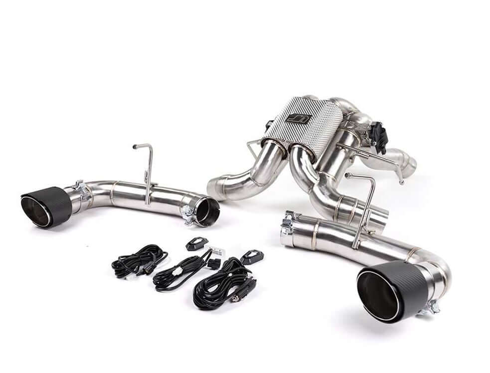 VR Performance McLaren 570 Valvetronic Exhaust System With Carbon Fiber Tips - FD Racing