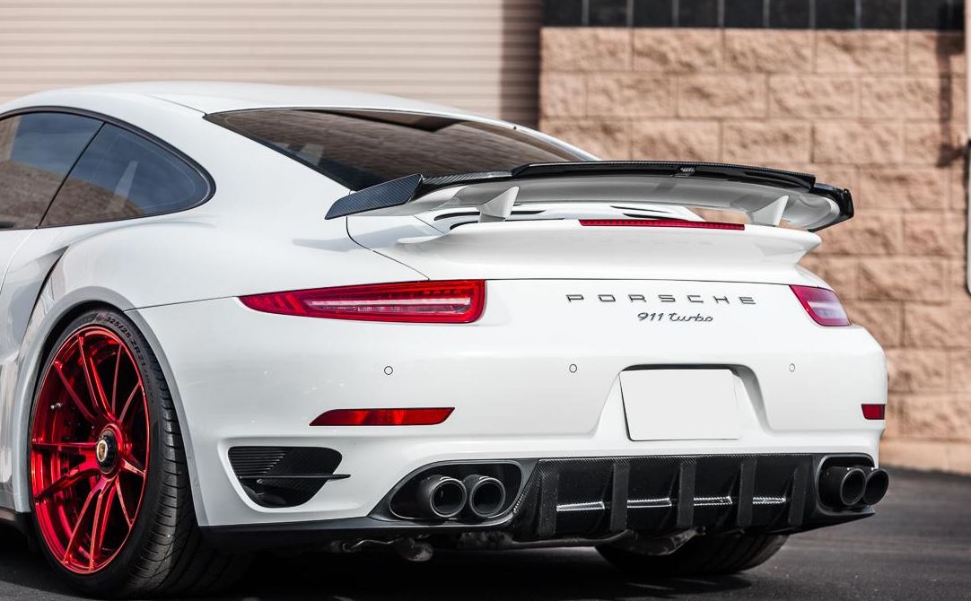 VR Aero Carbon Fiber Wing Lip Spoiler Porsche 991 Turbo | Turbo S