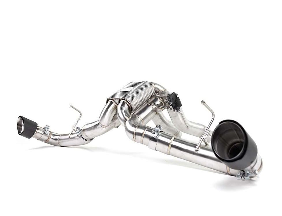 VR Performance McLaren 570 Valvetronic Exhaust System With Carbon Fiber Tips - FD Racing