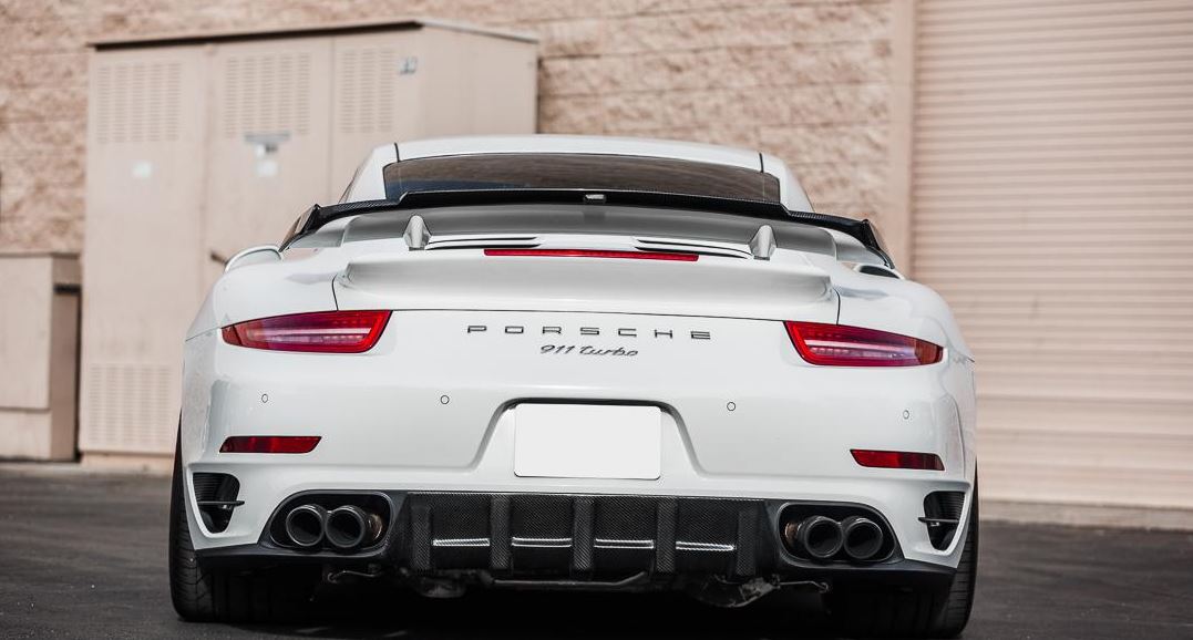 VR Aero Carbon Fiber Wing Lip Spoiler Porsche 991 Turbo | Turbo S
