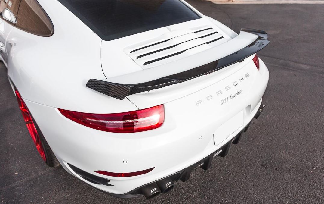 VR Aero Carbon Fiber Wing Lip Spoiler Porsche 991 Turbo | Turbo S - FD Racing