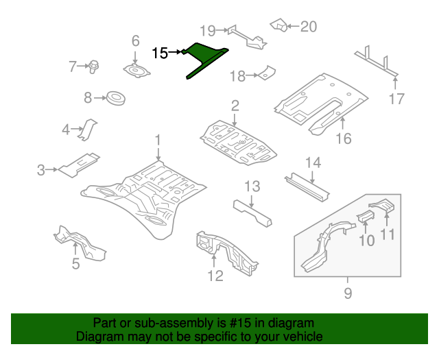 Nissan Diffuser Assembly Rear | PN - 748A0-JF00D