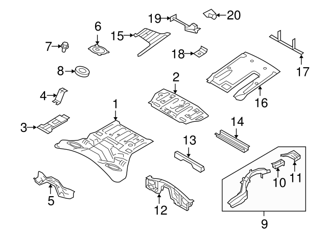 Nissan Diffuser Assembly Rear | PN - 748A0-JF00D