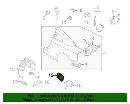OEM Nissan Pressure Vent for 2003-2021 | PN - 76804-1TG0A | 370Z | GTR