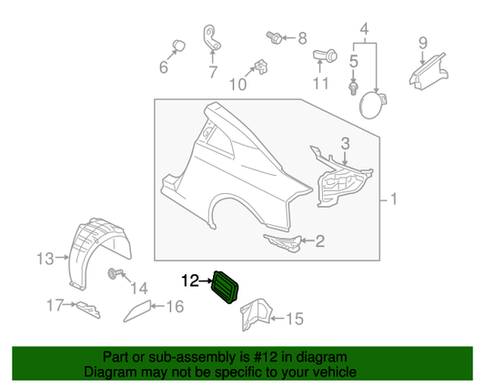 OEM Nissan Pressure Vent for 2003-2021 | PN - 76804-1TG0A | 370Z | GTR