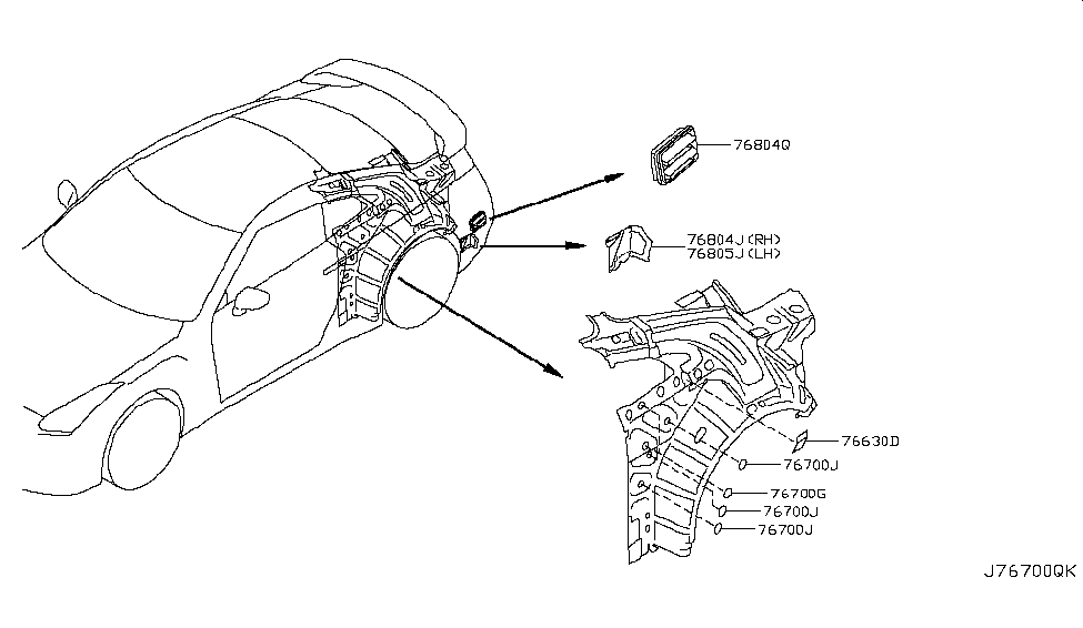 OEM Nissan Pressure Vent for 2003-2021 | PN - 76804-1TG0A | 370Z | GTR