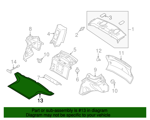 OEM Nissan Boot Carpet | PN - 84902-6AV0A | GTR 2017-2022
