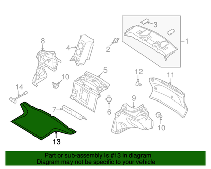 OEM Nissan Boot Carpet | PN - 84902-6AV0A | GTR 2017-2022
