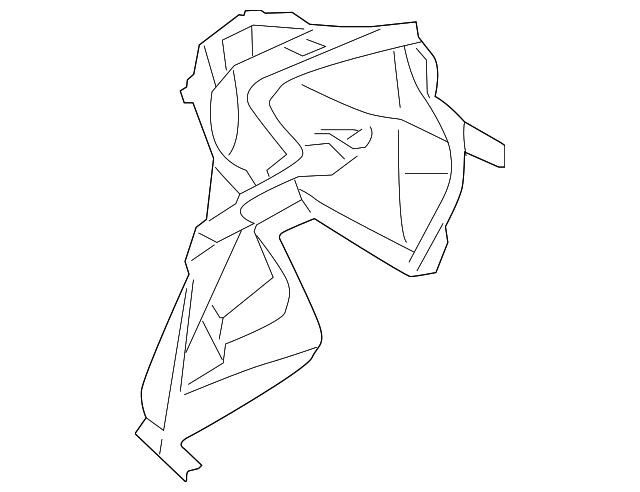 OEM Nissan FINISHER Rear Wheel House RH | PN - 84950-KB50A