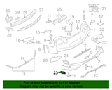 OEM Nissan Rear Bumper Side Molding | PN - 85087-6AV0A | GTR 2017-2022 - FD Racing