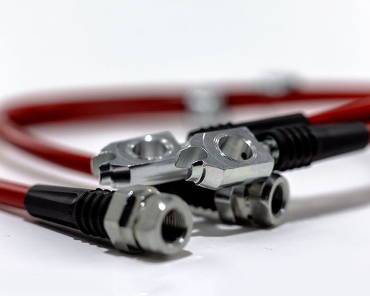 VR Performance Front Steel Braided Brake Lines Porsche 991 Carrera 2013-2016