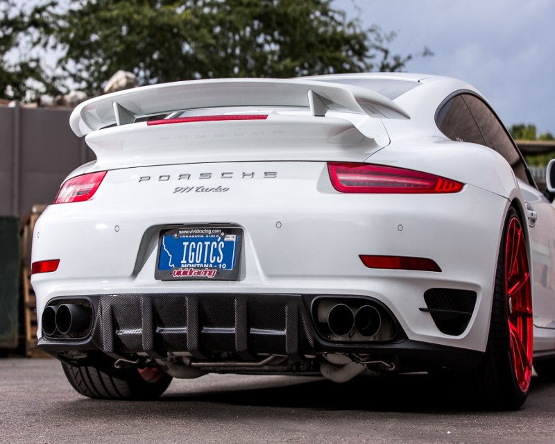 VR Aero Carbon Fiber Rear Diffuser Porsche 991 Turbo 2014-2016 - FD Racing