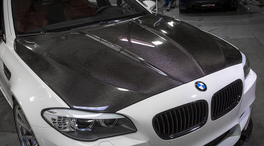 VR Aero Carbon Fiber Hood Vented Cowl BMW F10 M5 550 535 528 2011-2017