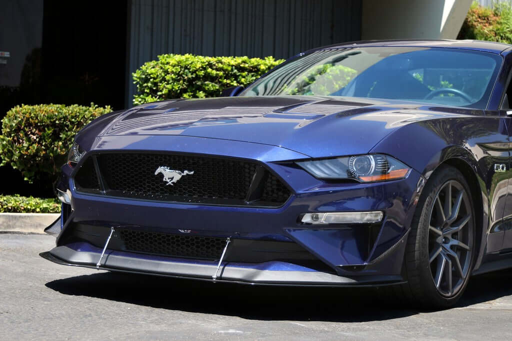 APR Carbon Fiber Front Bumper Canards - Ford Mustang  2018 - up