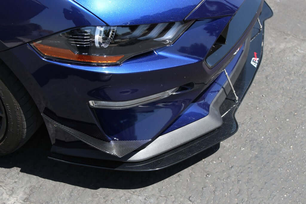 APR Carbon Fiber Front Bumper Canards - Ford Mustang  2018 - up