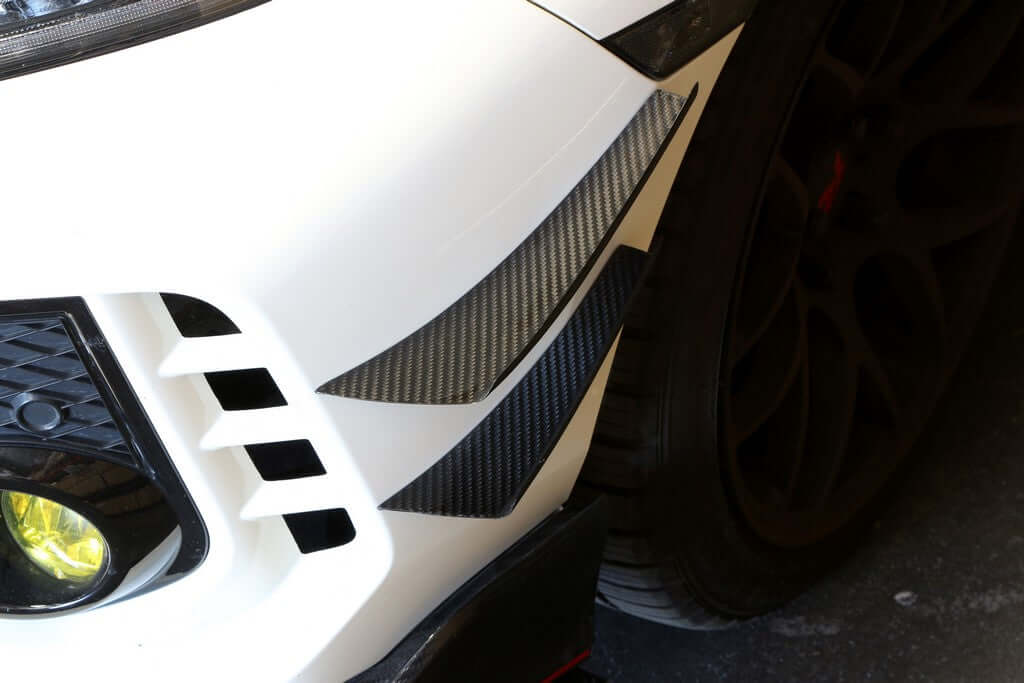 APR Carbon Fiber Front Bumper Canards - Honda Type R 2017 - up