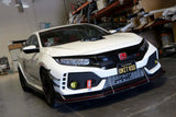APR Carbon Fiber Front Bumper Canards - Honda Type R 2017 - up
