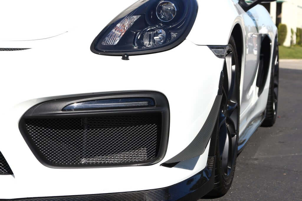 APR Carbon Fiber Front Bumper Canards - Porsche 981 Cayman GT4 2015 - 2016
