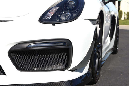APR Carbon Fiber Front Bumper Canards - Porsche 981 Cayman GT4 2015 - 2016