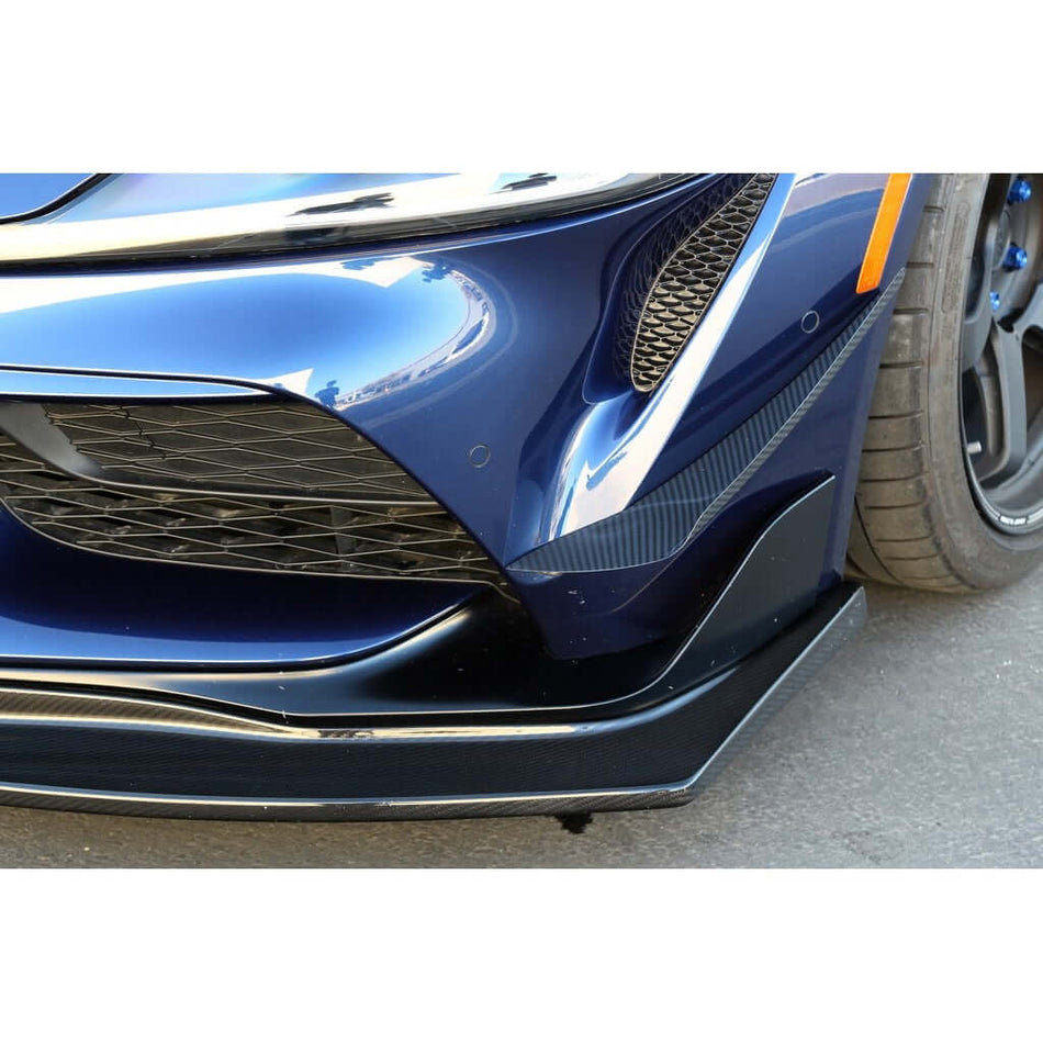APR Carbon Fiber Front Bumper Canards - Toyota Supra 2020 - UP FD Racing