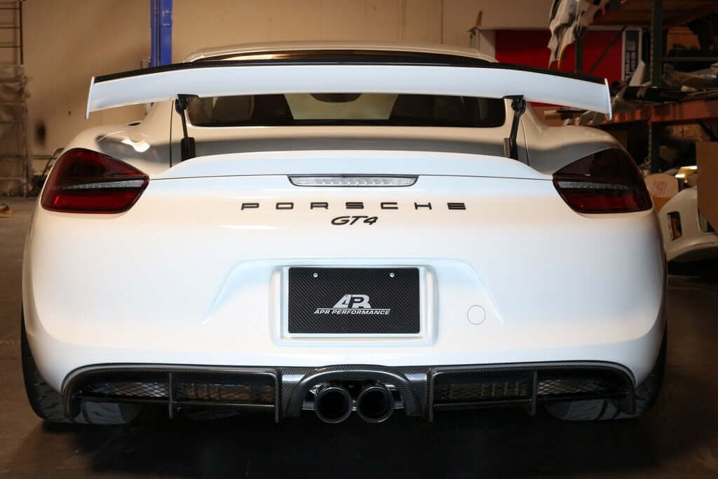 APR Carbon Fiber Rear Valance - Porsche Cayman GT4 2015 - 2016
