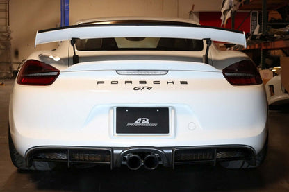 APR Carbon Fiber Rear Valance - Porsche Cayman GT4 2015 - 2016