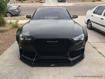 APR Carbon Fiber Wind Splitter With Rods - Audi S5 2013 - 2016