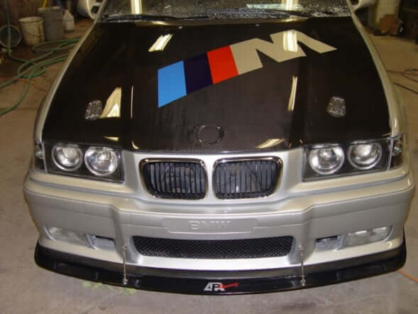 APR Carbon Fiber Wind Splitter With Rods - BMW E36 M3 1992 - 1999