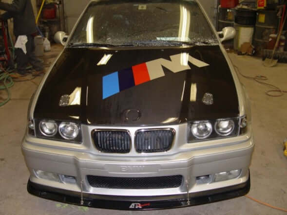 APR Carbon Fiber Wind Splitter With Rods - BMW E36 M3 1992 - 1999
