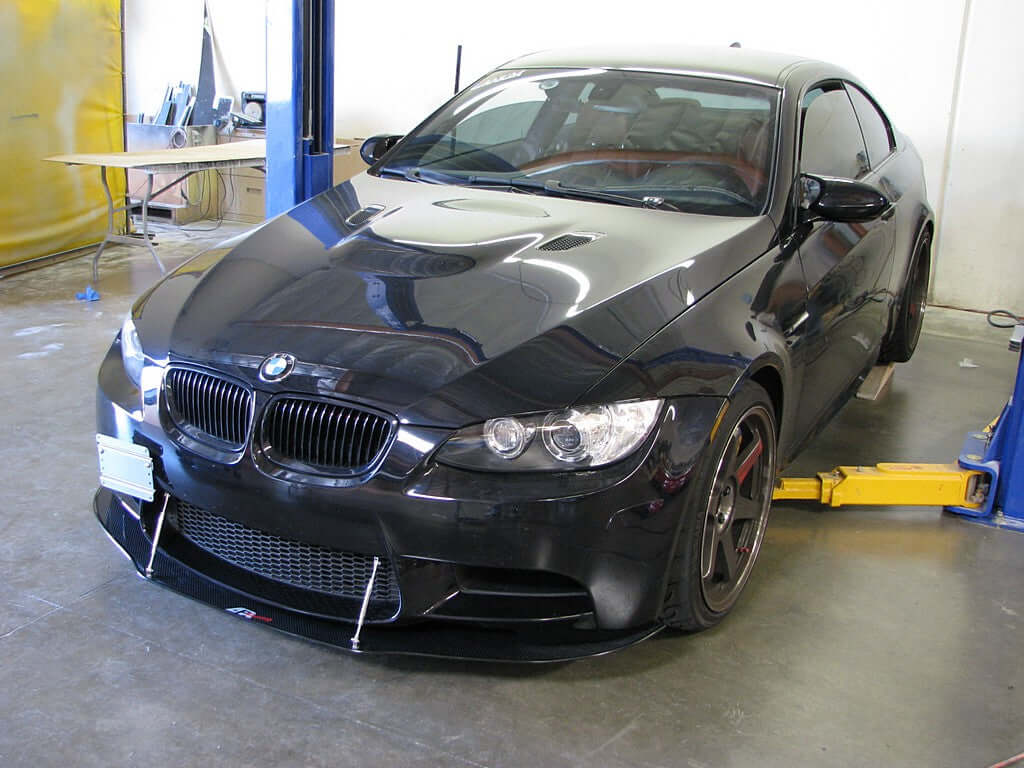 APR Carbon Fiber Wind Splitter With Rods - BMW  E92 M3 2006 - 2013