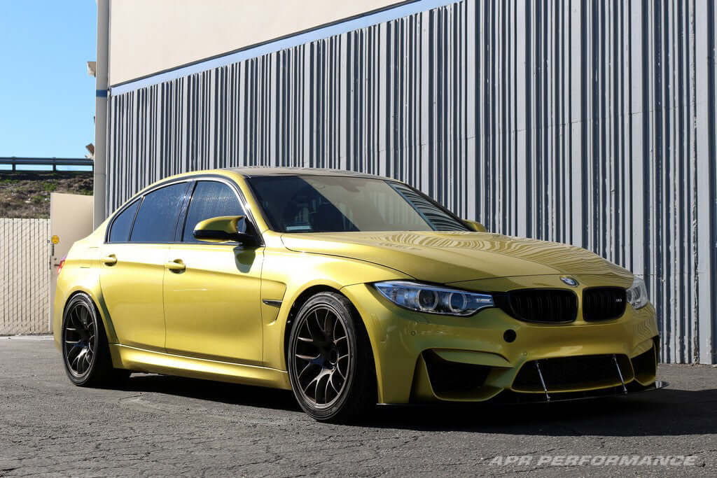 APR Carbon Fiber Wind Splitter With Rods - BMW F80/82 M3/4 W/Factory Bumper 2014 - 2018